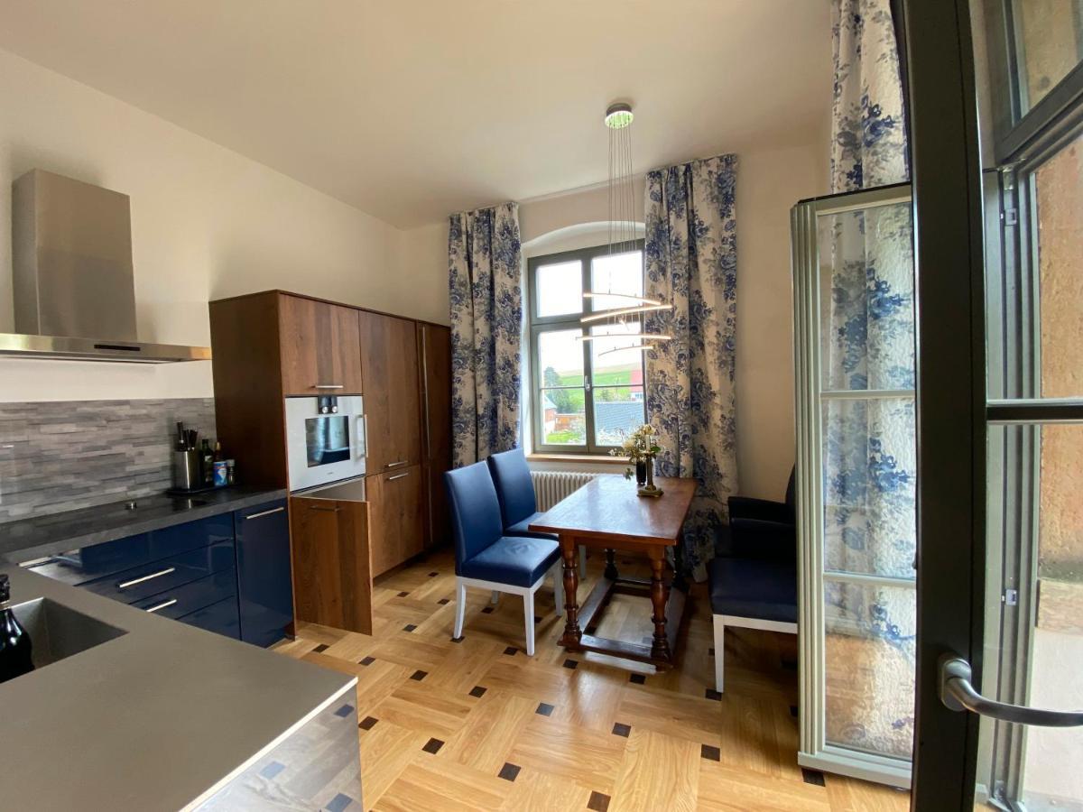 Apartamento Altes Pfarrhaus Papstdorf Exterior foto