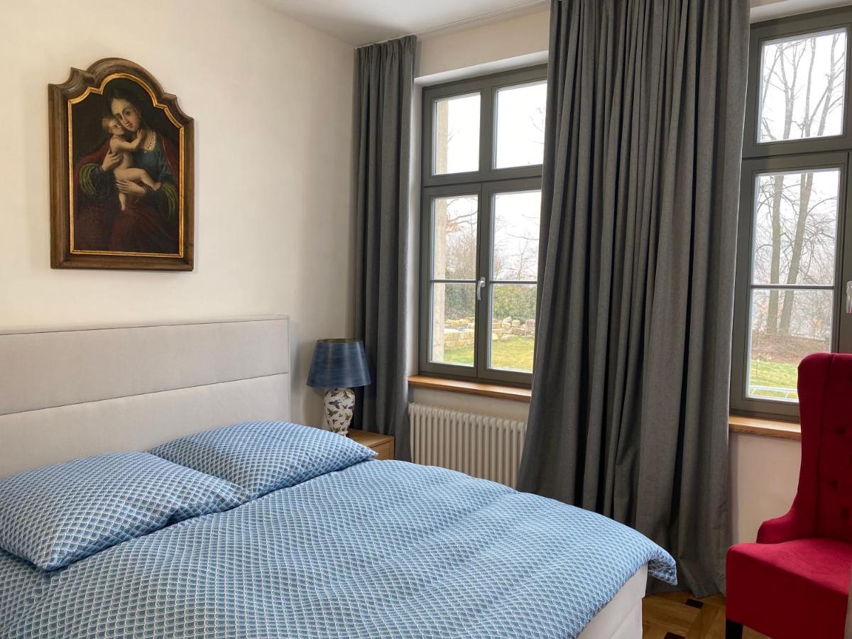 Apartamento Altes Pfarrhaus Papstdorf Exterior foto